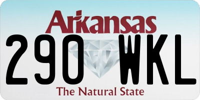 AR license plate 290WKL