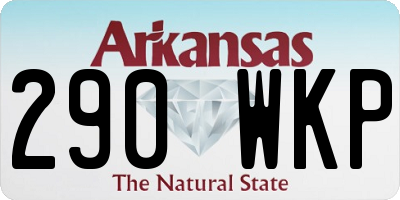 AR license plate 290WKP