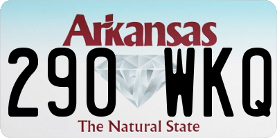 AR license plate 290WKQ