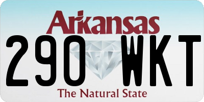 AR license plate 290WKT