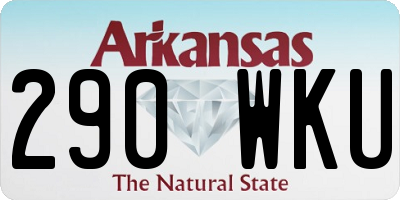 AR license plate 290WKU