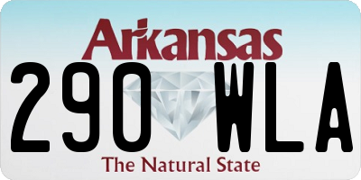 AR license plate 290WLA