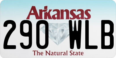 AR license plate 290WLB