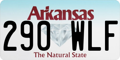 AR license plate 290WLF