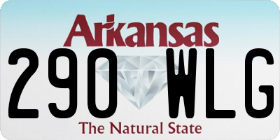 AR license plate 290WLG