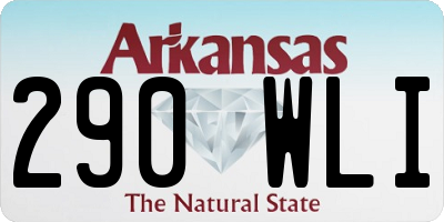 AR license plate 290WLI
