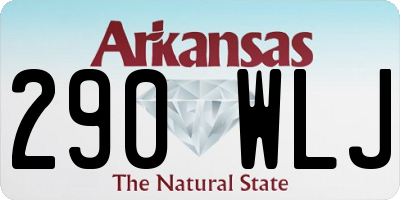 AR license plate 290WLJ