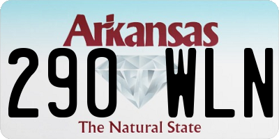 AR license plate 290WLN