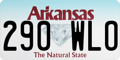 AR license plate 290WLO