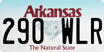 AR license plate 290WLR
