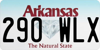AR license plate 290WLX