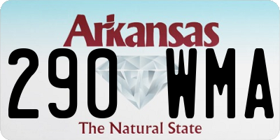 AR license plate 290WMA