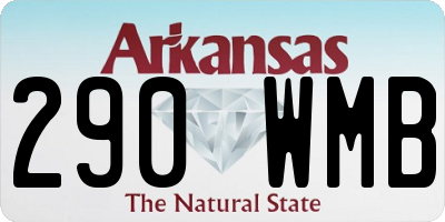 AR license plate 290WMB