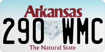 AR license plate 290WMC