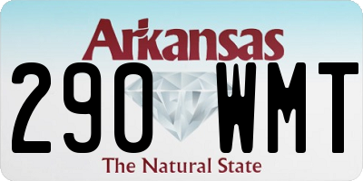 AR license plate 290WMT