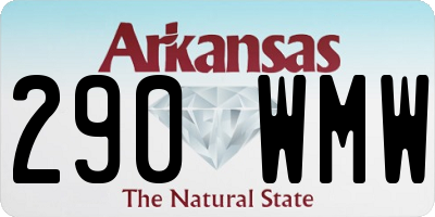AR license plate 290WMW