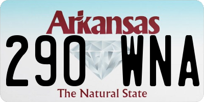 AR license plate 290WNA