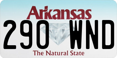 AR license plate 290WND