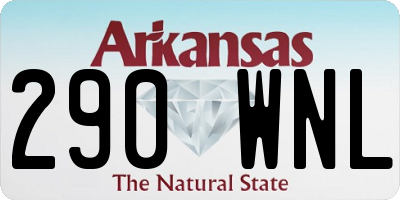 AR license plate 290WNL