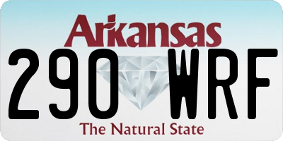 AR license plate 290WRF