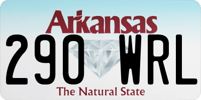 AR license plate 290WRL