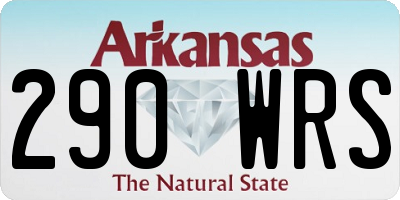 AR license plate 290WRS