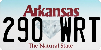 AR license plate 290WRT