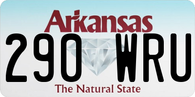 AR license plate 290WRU