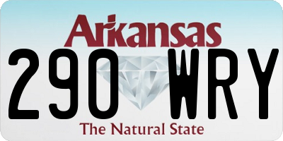 AR license plate 290WRY