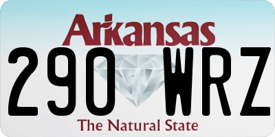 AR license plate 290WRZ