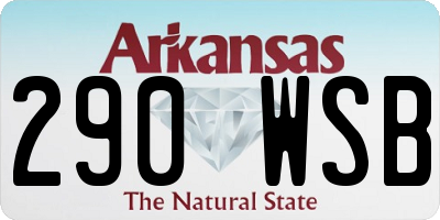 AR license plate 290WSB
