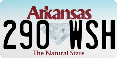 AR license plate 290WSH