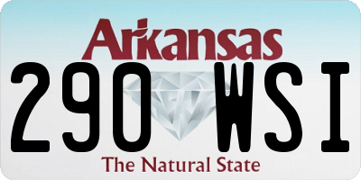 AR license plate 290WSI