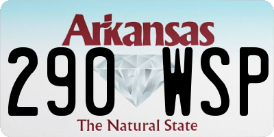AR license plate 290WSP