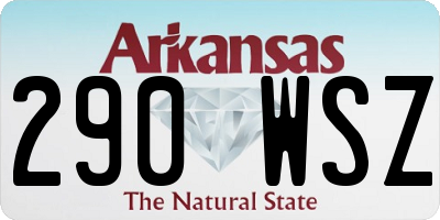 AR license plate 290WSZ