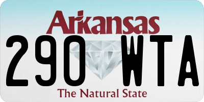 AR license plate 290WTA