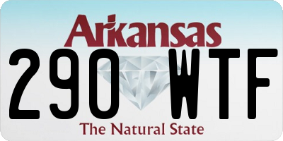 AR license plate 290WTF