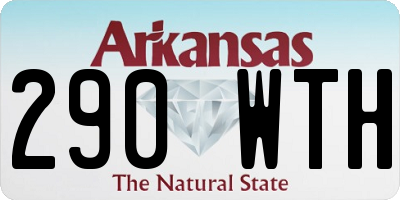 AR license plate 290WTH