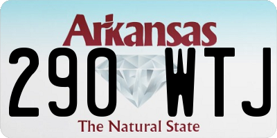 AR license plate 290WTJ