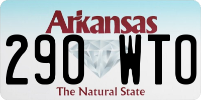 AR license plate 290WTO