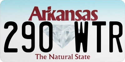 AR license plate 290WTR
