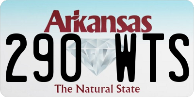 AR license plate 290WTS