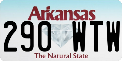 AR license plate 290WTW