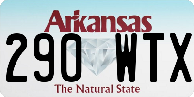 AR license plate 290WTX