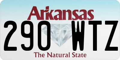 AR license plate 290WTZ