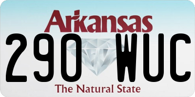 AR license plate 290WUC