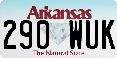 AR license plate 290WUK