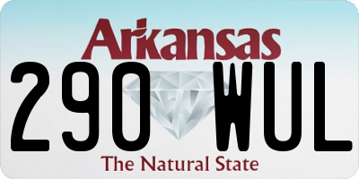 AR license plate 290WUL