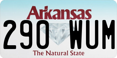 AR license plate 290WUM