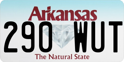 AR license plate 290WUT